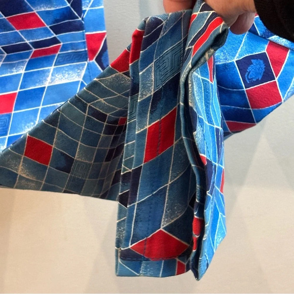 VERSACE Couture Jeans Sz 27 Vintage Geometric Print Pants Jeans  Style - Picture 11 of 13